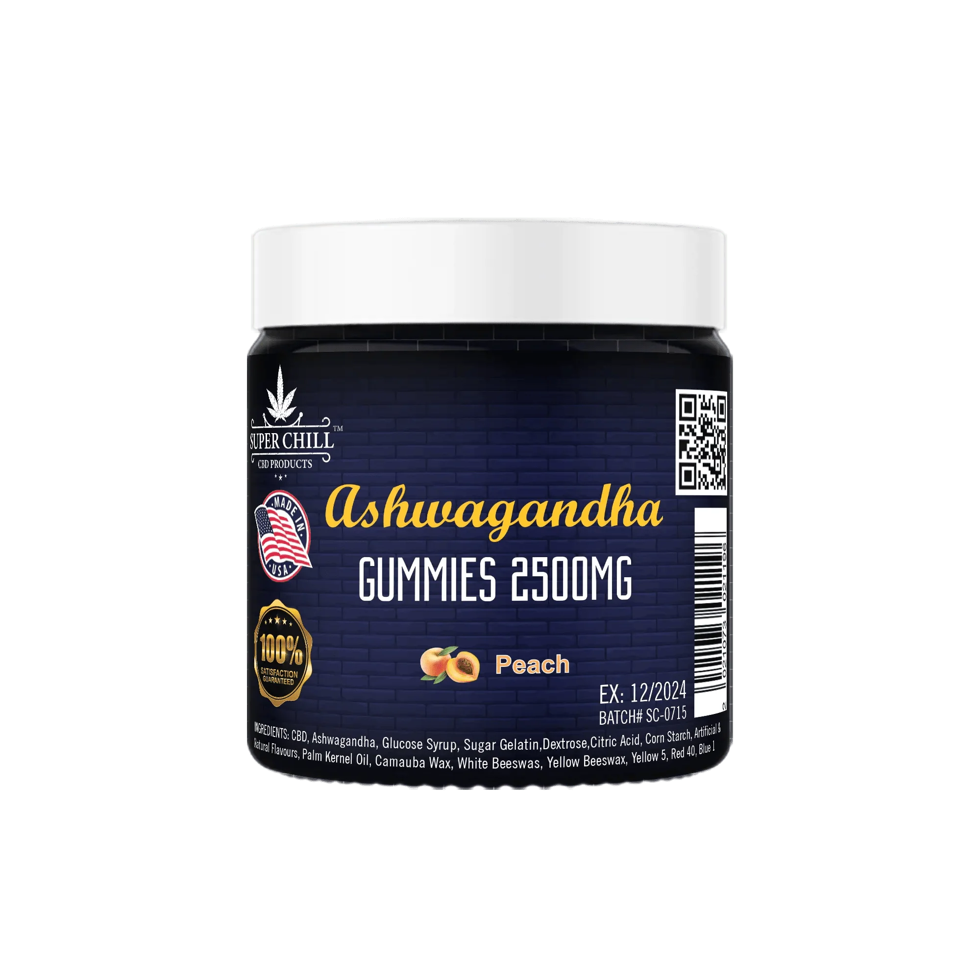 SC_ashwagandha_gummies_peach Buy Ashwagandha Gummies 2500MG | Superchill Wholesale