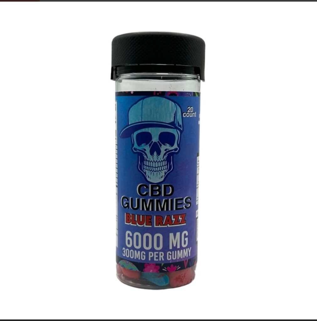 Buy CBD Gummies 6000mg Blue Razz | Superchill Wholesale