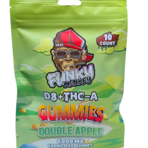 Funky Monkey Delta-8 +THC-A Gummies  6,000MG