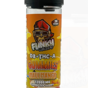 Funky Monkey S Delta-8 +THC-A Gummies 12,000MG